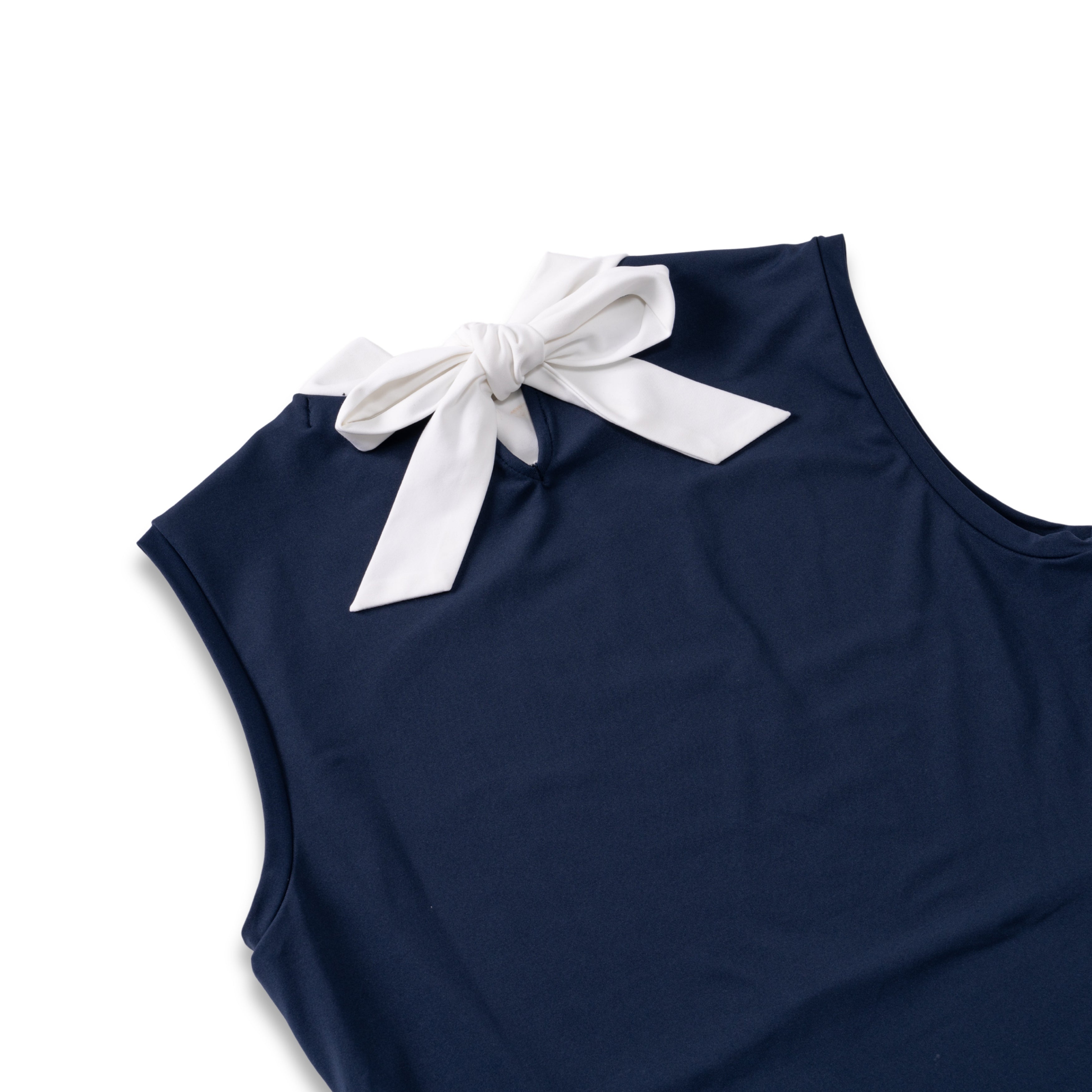 Ribbon Mock Sleeveless